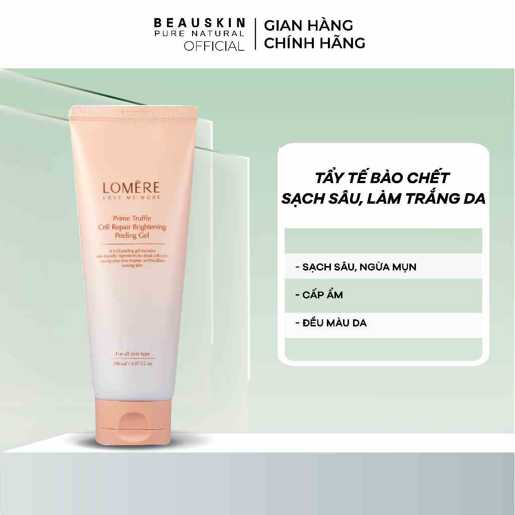 Tẩy tế bào chết sạch sâu - làm trắng da Lomere Prime Truffle Cell Repair Brightening Peeling Gel - Hàn Quốc chính hãng