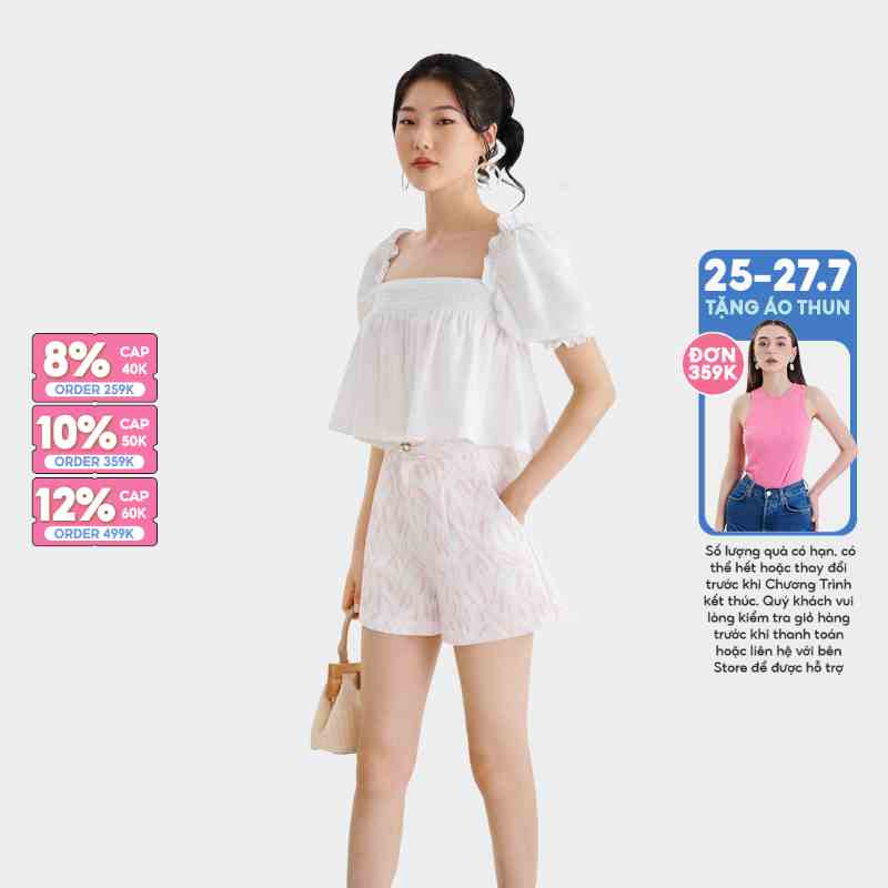 Quần short MARC FASHION họa tiết 2 túi xéo - FALH052823