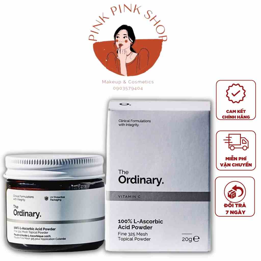 [Mã BMLTB35 giảm đến 35K đơn 99K] Bột VitaminC Sáng Da Mờ Thâm The Ordinary 100%L - Ascorbic Acid Power 20Gram