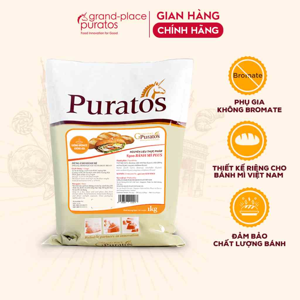 Phụ Gia Bánh Mì Việt Nam S500 Plus Puratos Grand-Place VN -1 Kg-Im-S500-09-4116080