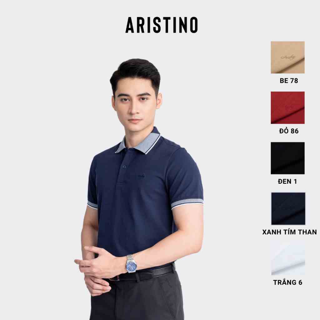 [MỚI] Áo polo nam ngắn tay ARISTINO phom Regular fit, chất liệu Cotton Organic thoáng khí, thấm hút vượt trội - APS166S3