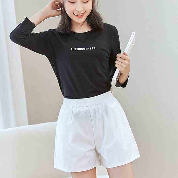 [Mã BMLTB35 giảm đến 35K đơn 99K] Quần short CERA-Y lưng thun nhiều màu trắng / đen / hoa CRQ010