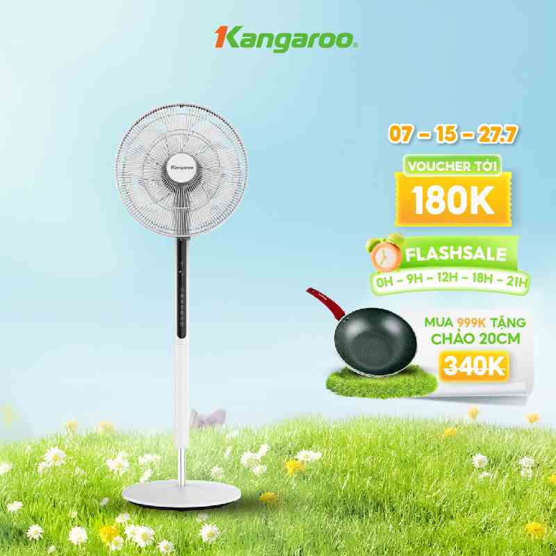 Quạt đứng Kangaroo KG729 có điều khiển từ xa