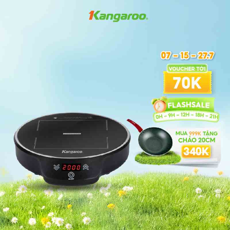 Bếp điện từ đơn cảm ứng Kangaroo KG20IH8 công suất 2000W