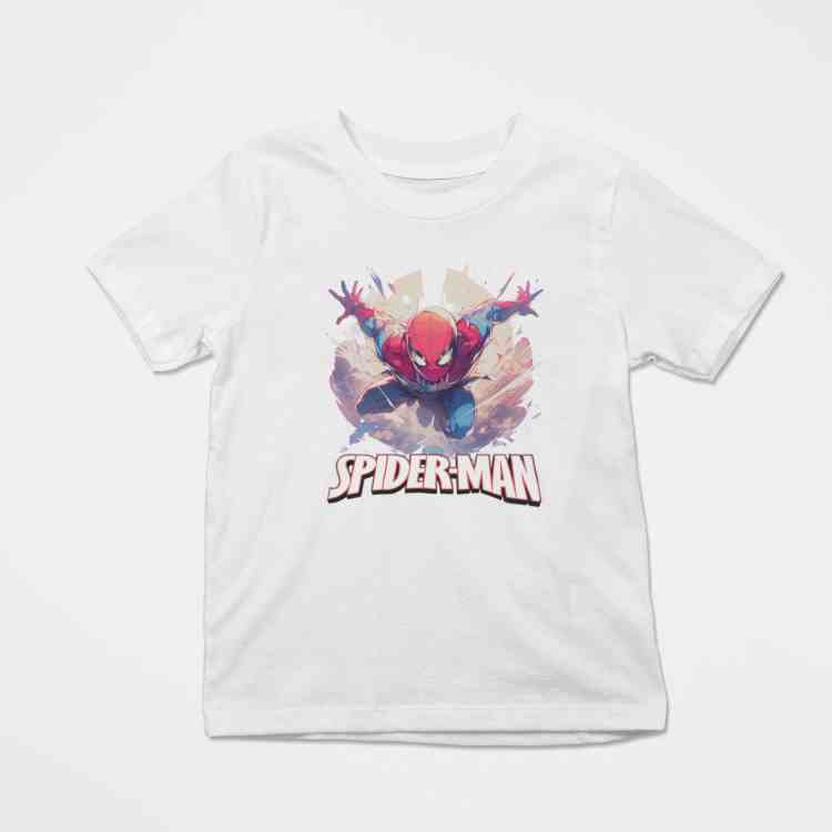 [Mã BMLTB35 giảm đến 35K đơn 99K] Áo thun AI bé trai hình Người nhện Spiderman chất cotton bốn chiều