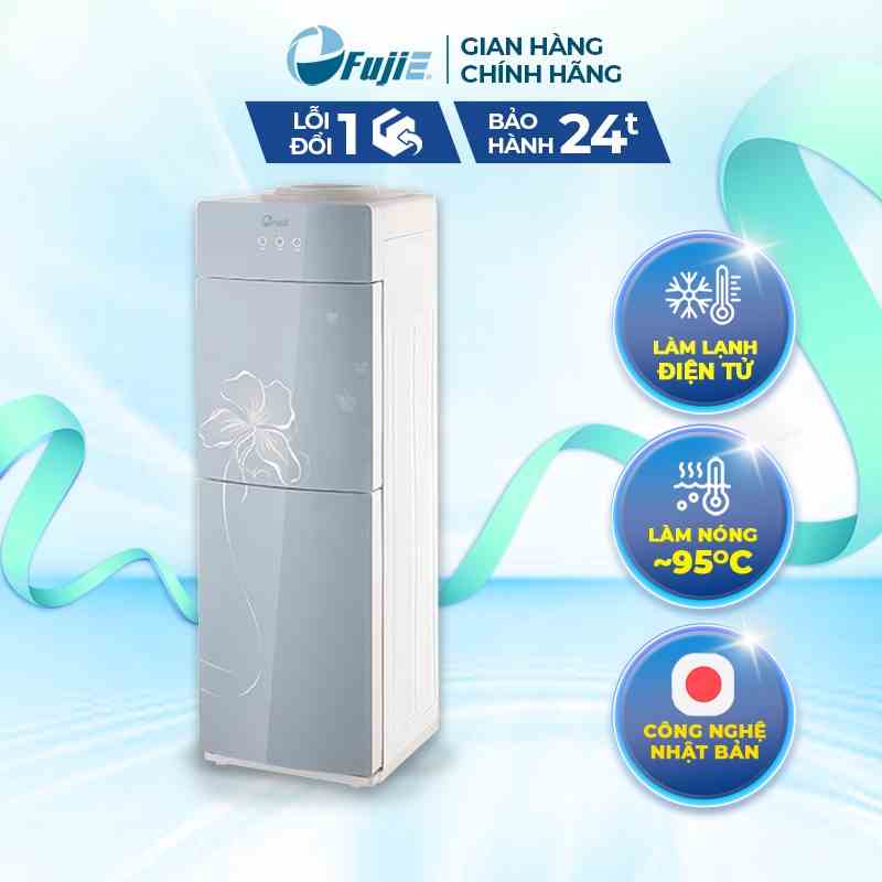 Cây nước nóng lạnh FujiE WDX5GE làm lạnh bằng chip điện tử - làm nóng nhanh 95 độ C - Công nghệ Nhật Bản