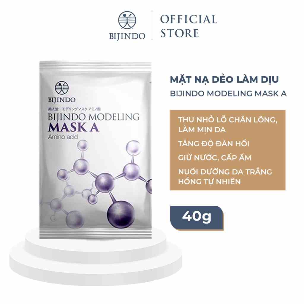 Mặt Nạ Dẻo Nhật Bản Cao Cấp BIJINDO 40g Dạng Bột | A - Cấp Ẩm Tái Tạo Tế Bào Gốc | C - Chống Lão Hoá | H - Làm Trắng Da