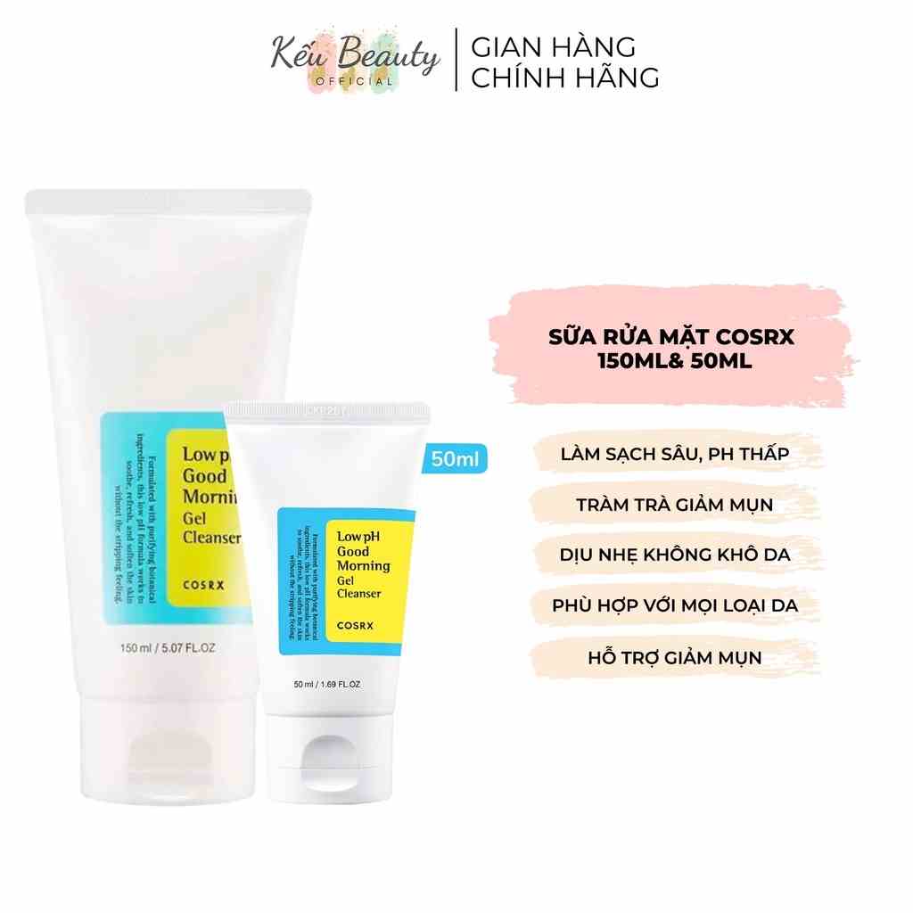 Sữa rửa mặt Cosrx Low pH Good Morning Gel Cleanser 150ml