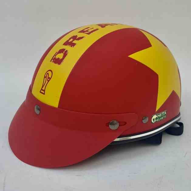 Mũ Bảo Hiểm1/2 Đầu CHITA HELMETS CT6B1 Tem Cờ Việt Nam