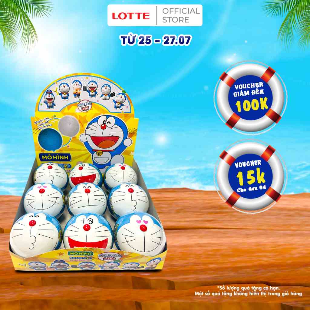 [Mã BMLTB35 giảm đến 35K đơn 99K] Lotte Doraemon - Kẹo gum hương cam 3 g (1 quả bóng) - Giao mẫu ngẫu nhiên