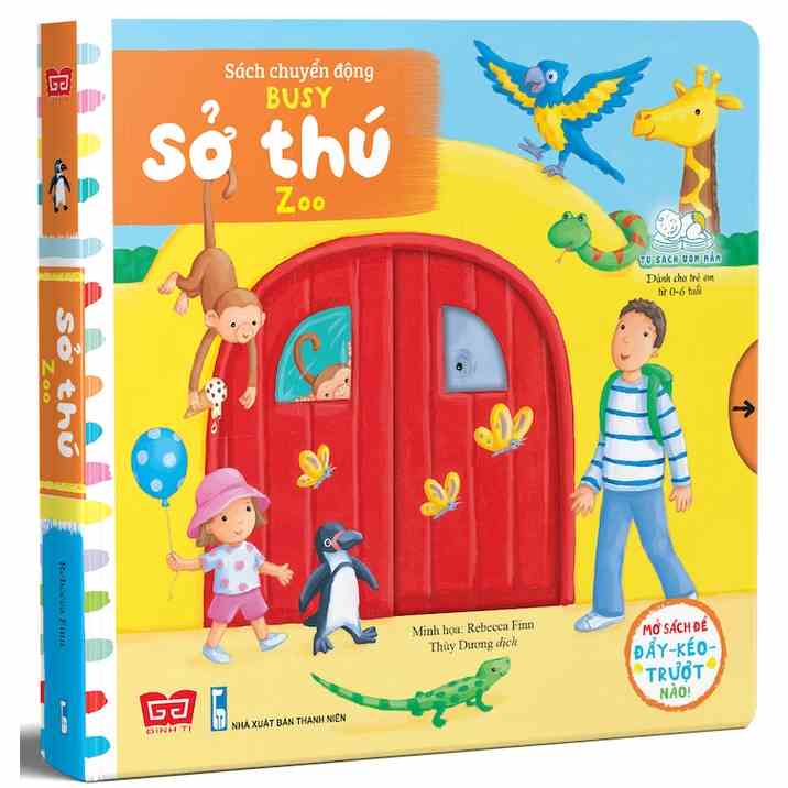 Sách Tương Tác Chuyển Động  Sở Thú - Busy Book The Zoo - Đinh Tị