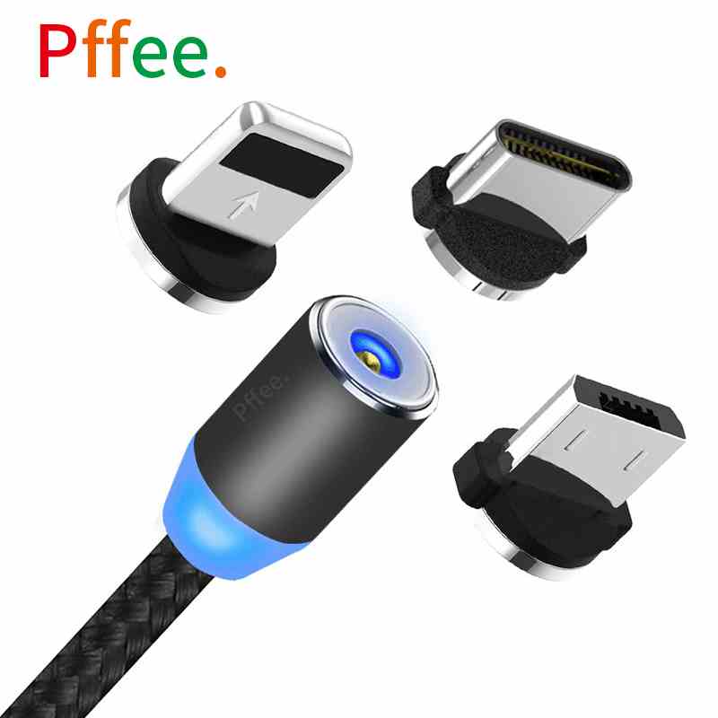 Dây cáp sạc nhanh 3 trong 1 2.4a tích hợp đèn led