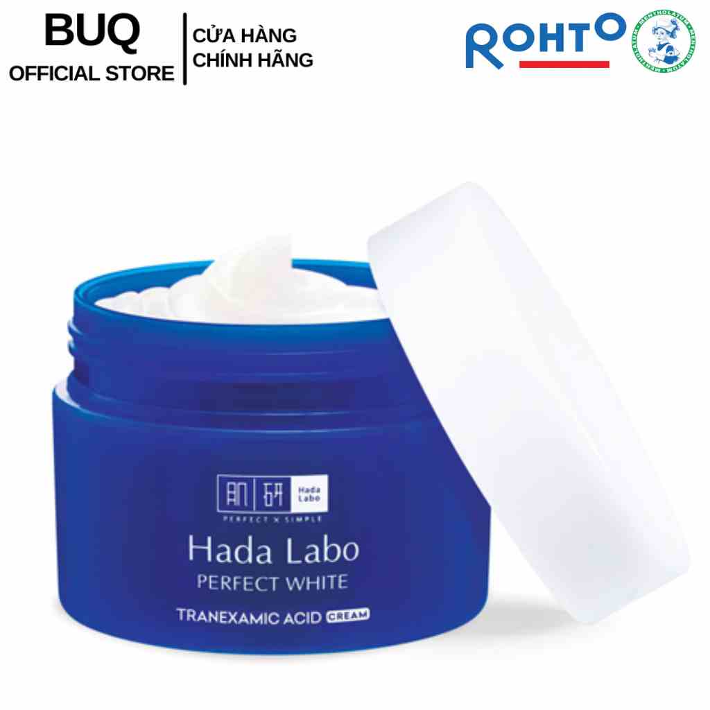 Kem Dưỡng Trắng Da Tối Ưu HADA LABO Perfect White Cream Xanh 50g