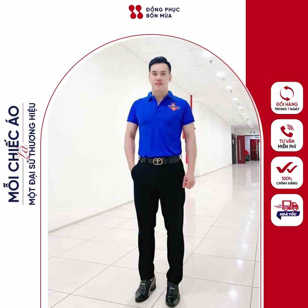 Áo Phông Đoàn Thanh niên nam nữ DONGPHUCBONMUAOFFICIAL chất Lascote cao cấp sẵn hàng tại shop 100% shop tự thiết kế