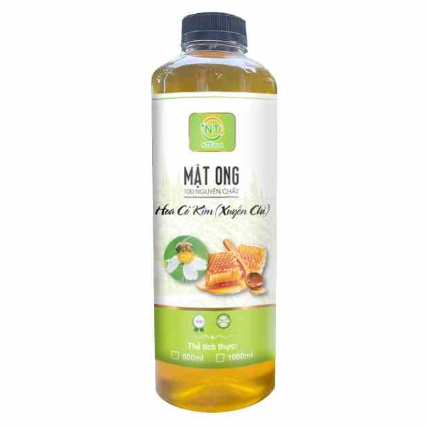 [Mã BMLTB35 giảm đến 35K đơn 99K] Mật Ong Hoa Cỏ Kim (Xuyến Chi) nguyên chất NTFood 1000ml / 500ml - Nhất Tín Food