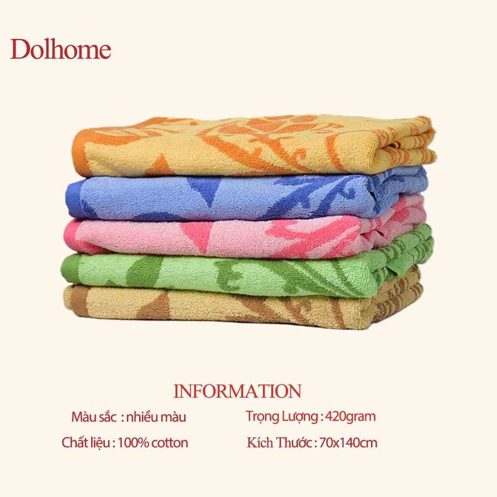 Khăn tắm Dolhome cotton kiểu dáng cổ điển kích thước 60x120cm -20566