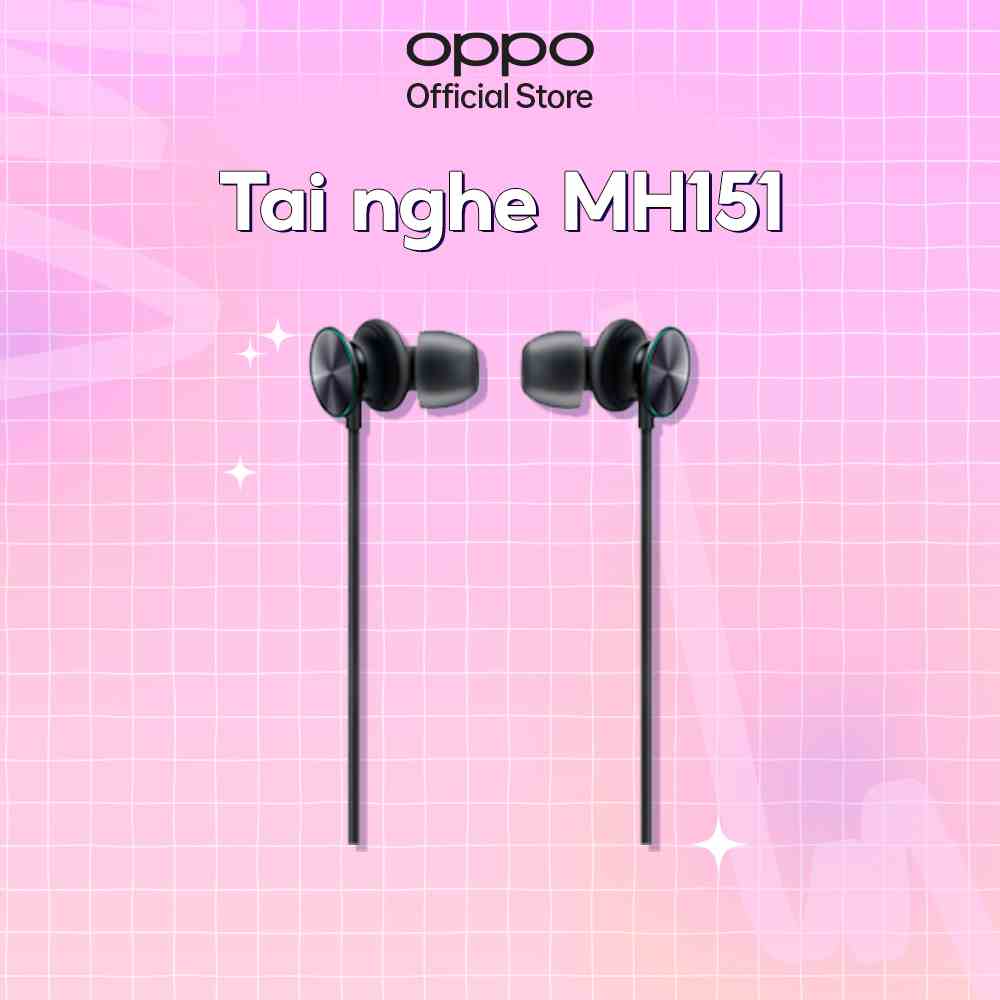 Tai Nghe Điện Thoại OPPO MH151 Cổng 3.5mm | Công Nghệ Hi-Res | Âm Thanh 3D | Hàng Chính Hãng