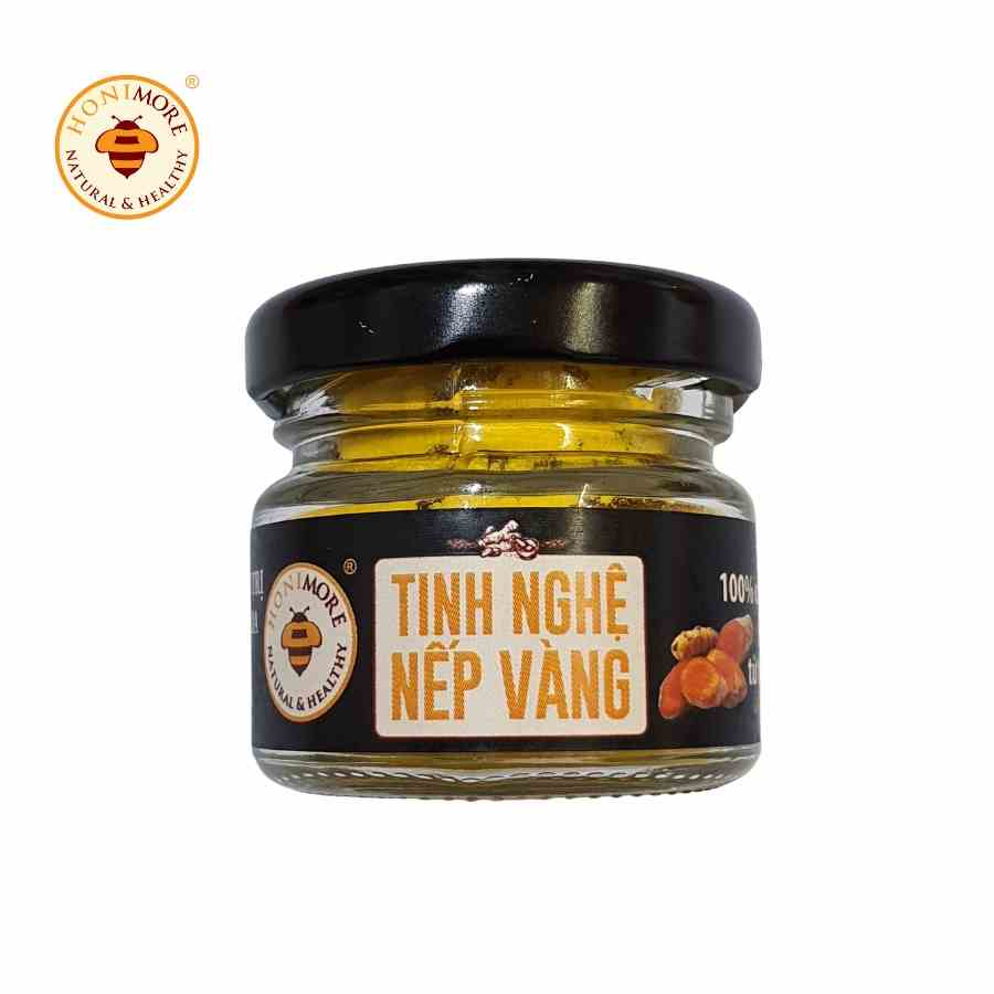 Tinh nghệ nếp vàng Honimore10g/hũ - có curcumin nhiều cải thiện tiêu hoá, dạ dày, đẹp da