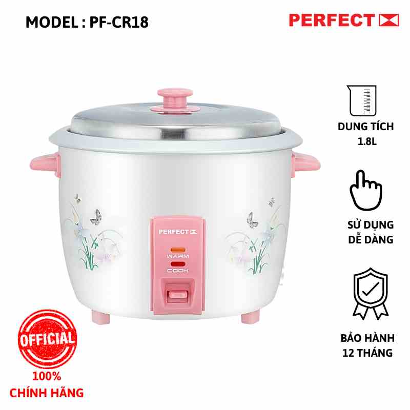 Nồi cơm điện Perfect PF-CR18