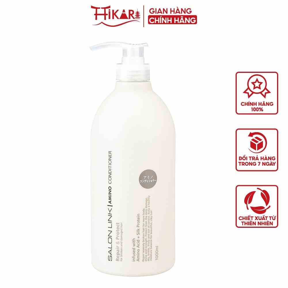 Dầu xả dưỡng ẩm Kumano Salon Link Amino Repair & Protect Conditioner 1000ml (màu trắng)