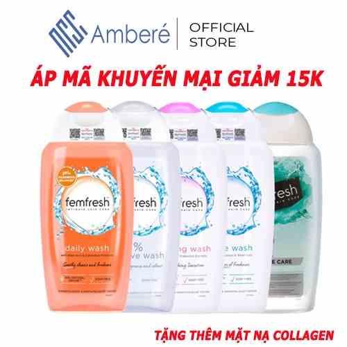 Dung dịch vệ sinh phụ nữ femfresh Daily active Wash size 250ml