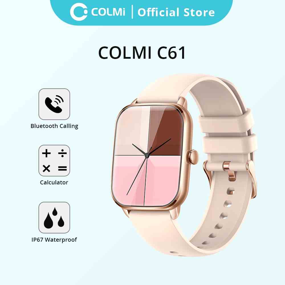 Đồng hồ thông minh COLMI C61 chống thấm nước IP67 kết nối bluetooth đa năng tiện lợi