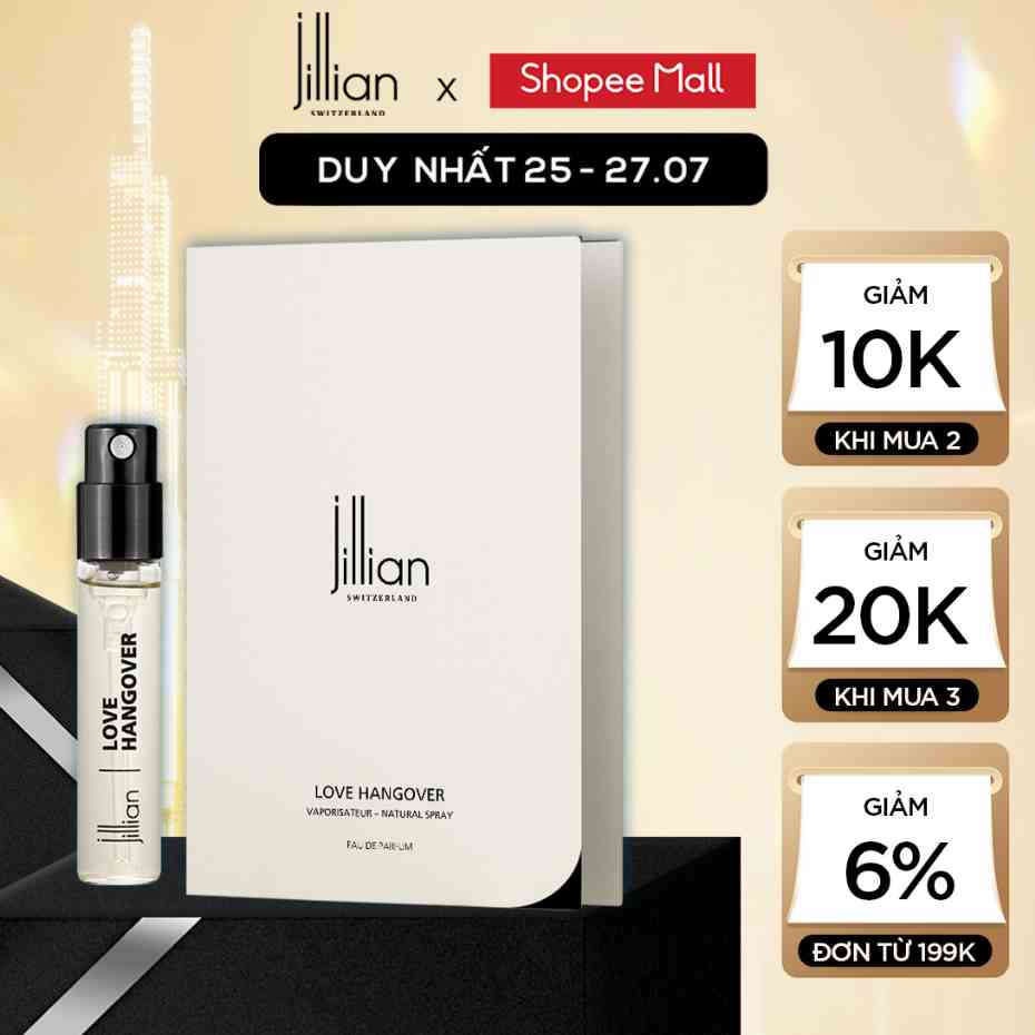 Nước hoa Nam JILLIAN - LOVE HANGOVER 2.5 ML