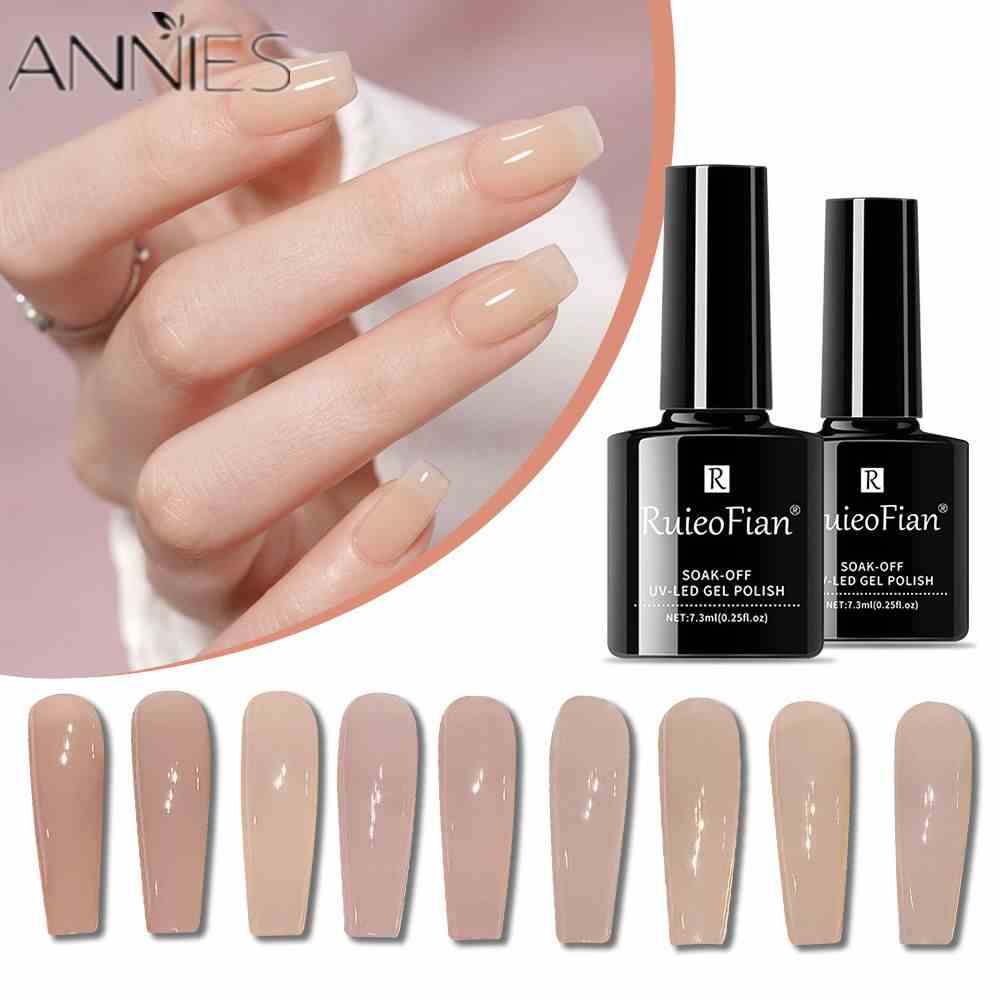 Gel UV sơn móng tay ANNIES Ruieo màu nude trắng mơ mộng