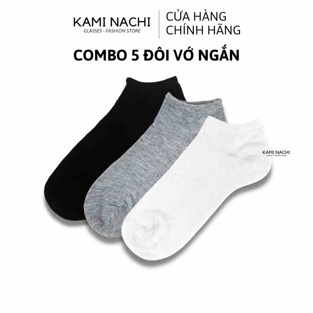 Vớ ngắn thông hơi, vải mềm thoáng khí ngang mắt cá chân, nhiều màu - Chính hãng KAMI NACHI