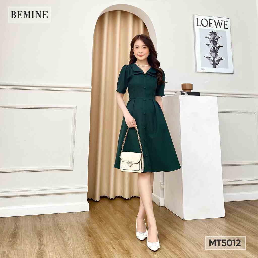 Đầm xoè 2 lá cổ BEMINE MT5012XANH