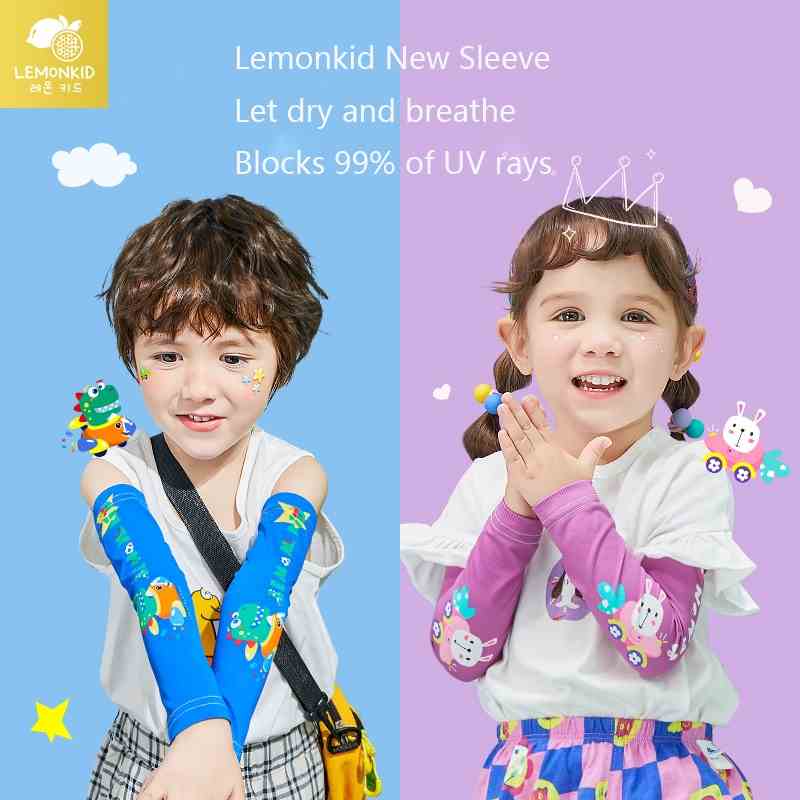 Găng tay mát LEMONKID chống nắng chống tia cực tím tiện dụng cho bé trai bé gái đi biển