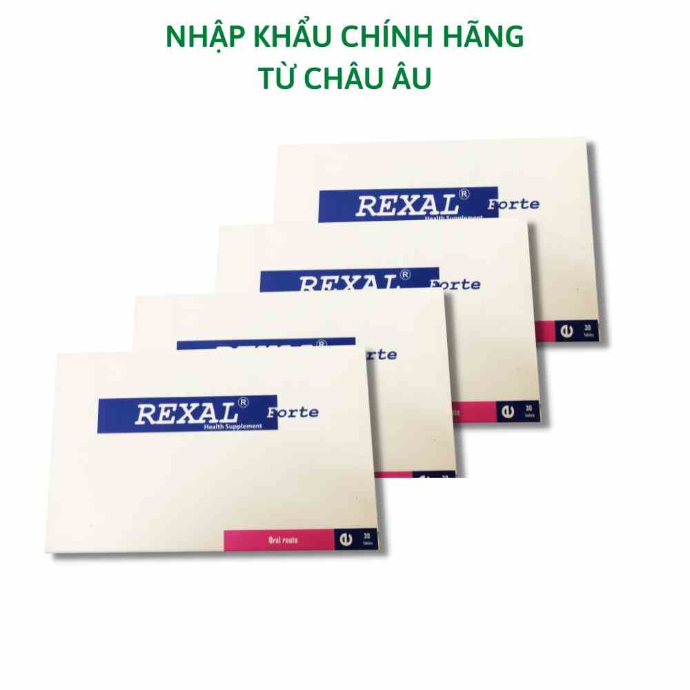 Combo 4 hộp thực phẩm hỗ trợ sức khỏe REXAL FORTE nhập khẩu từ Châu Âu