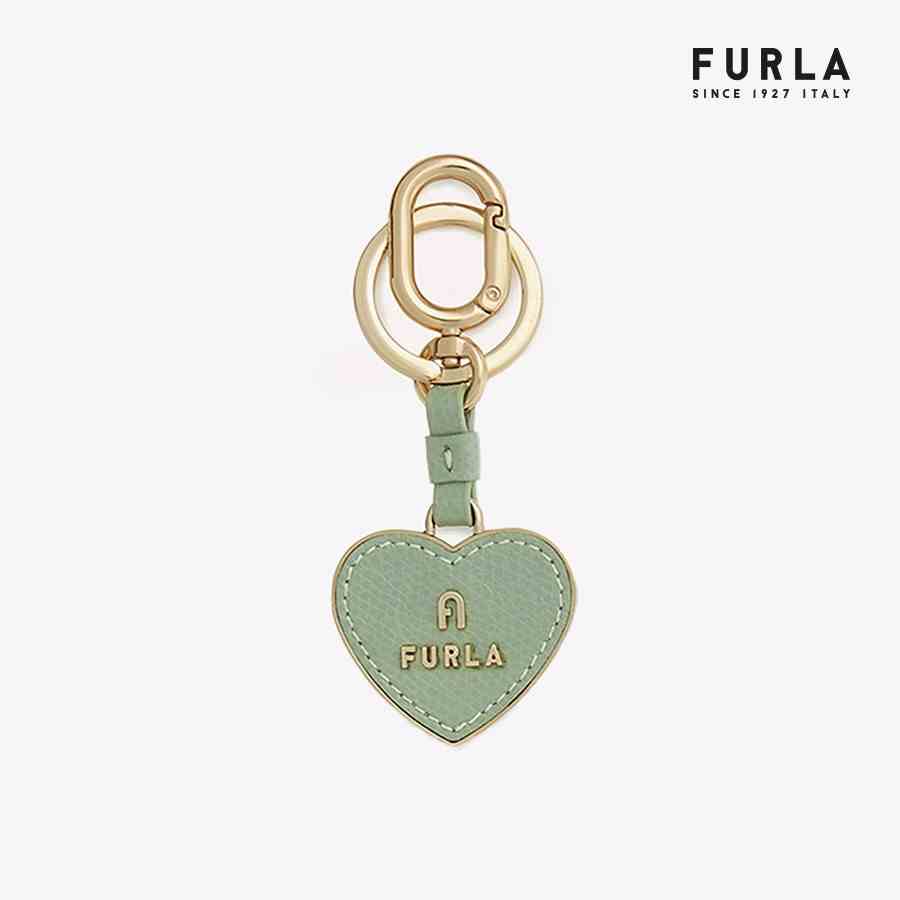 [Mã FAPREBAU3 giảm 10% đơn 1 triệu] Móc Khóa FURLA Magnolia Keyring Heart Metallo Ares