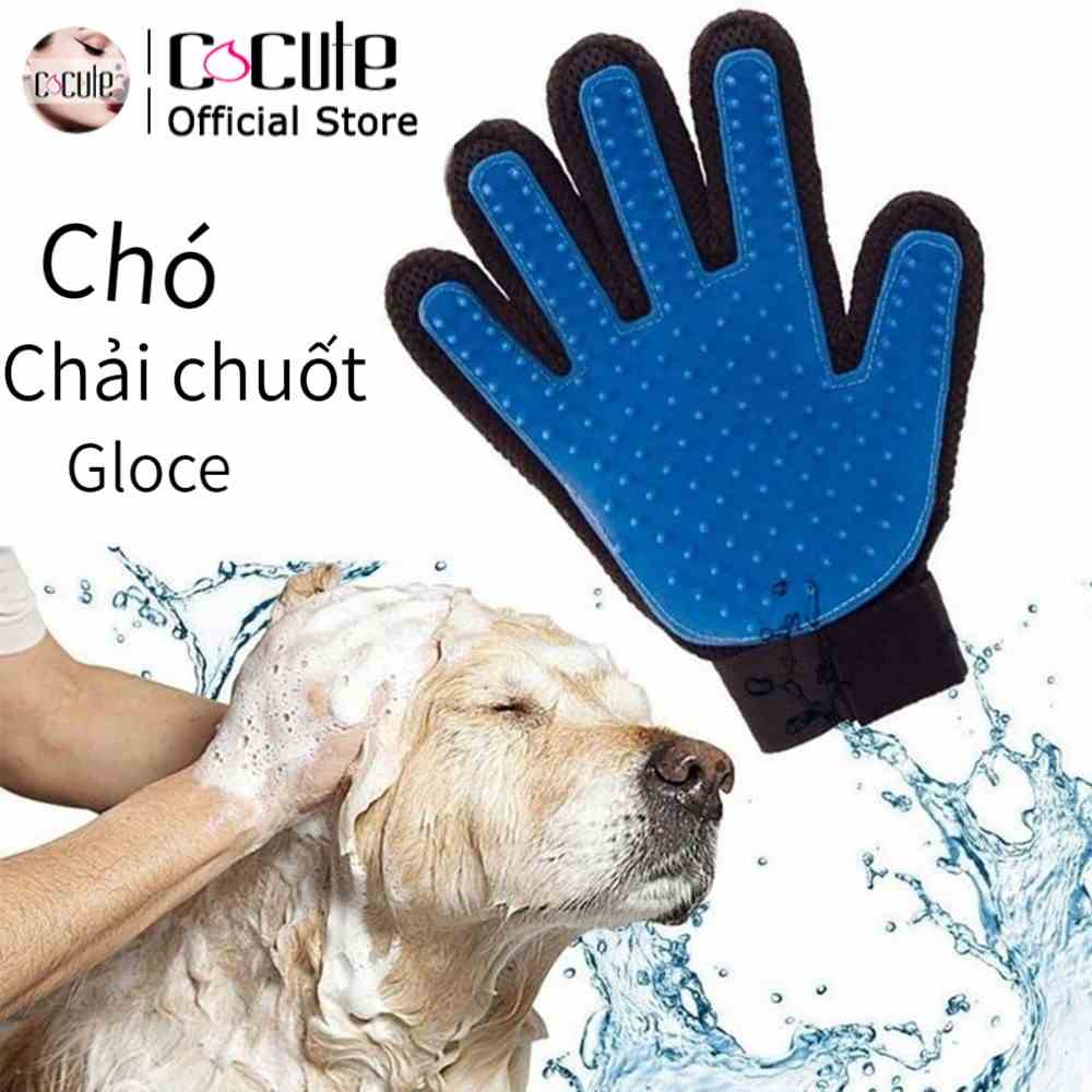 Găng tay chải lông chó cưng/ mèo cưng COCUTE tùy chọn màu sắc