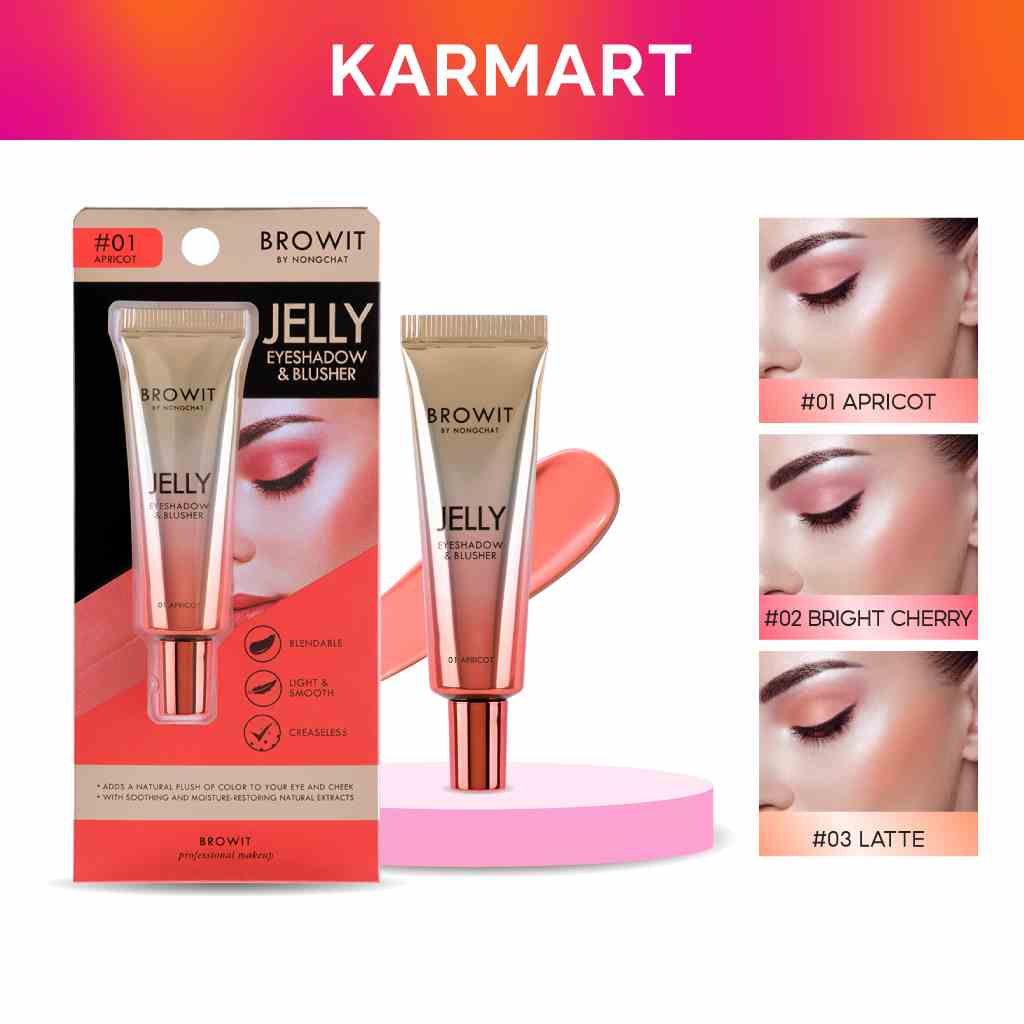 Kem má hồng và phấn mắt BROWIT Jelly Eyeshadow & Blusher