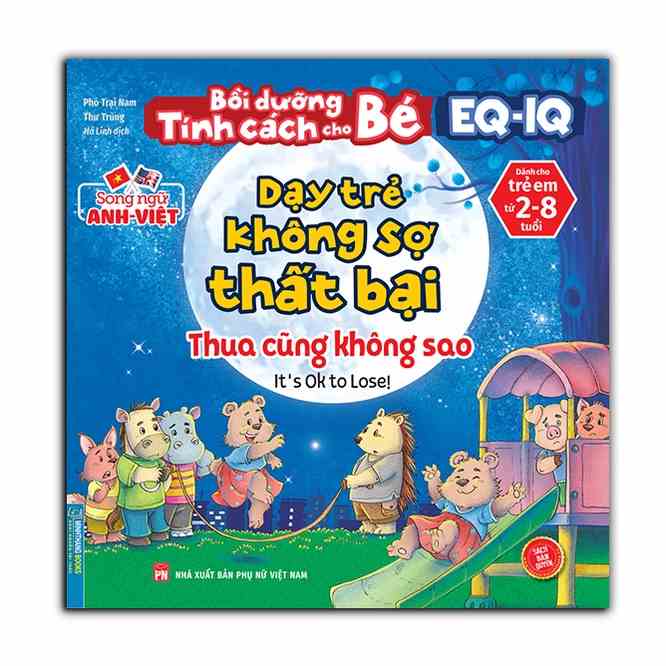 Sách - Bồi dưỡng tính cách cho bé EQ IQ (2-8 tuổi) - Dạy trẻ không sợ thất bại (song ngữ ANH - VIỆT) (sách bản quyền)