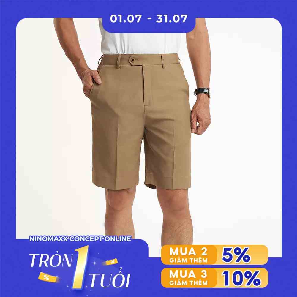 [Mã BMLT30 giảm đến 30K đơn 299K] N&M CLUB Quần Short Nam tây âu Nano chống UV dáng công sở 2104115