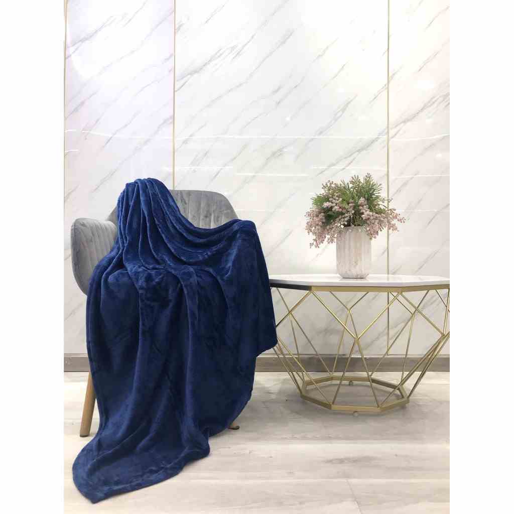 Mền tuyết NIN House - Dark Blue siêu mềm mịn nhiều kích cỡ