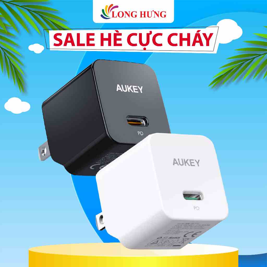 Cốc sạc Aukey Minima 1Type-C 30W PA-Y30S - Hàng chính hãng