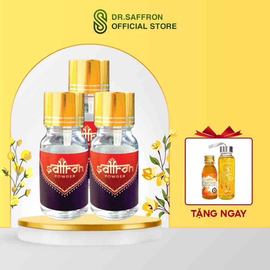 Combo 3 bột Nhụy Hoa Nghệ Tây SAFFRON BAHRAMAN 1Gr