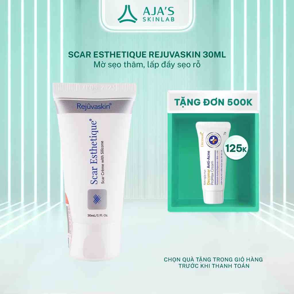 Kem làm mờ sẹo thâm, lấp đầy sẹo rỗ, lõm Scar Esthetique REJUVASKIN 30ml - AJAS SKINLAB