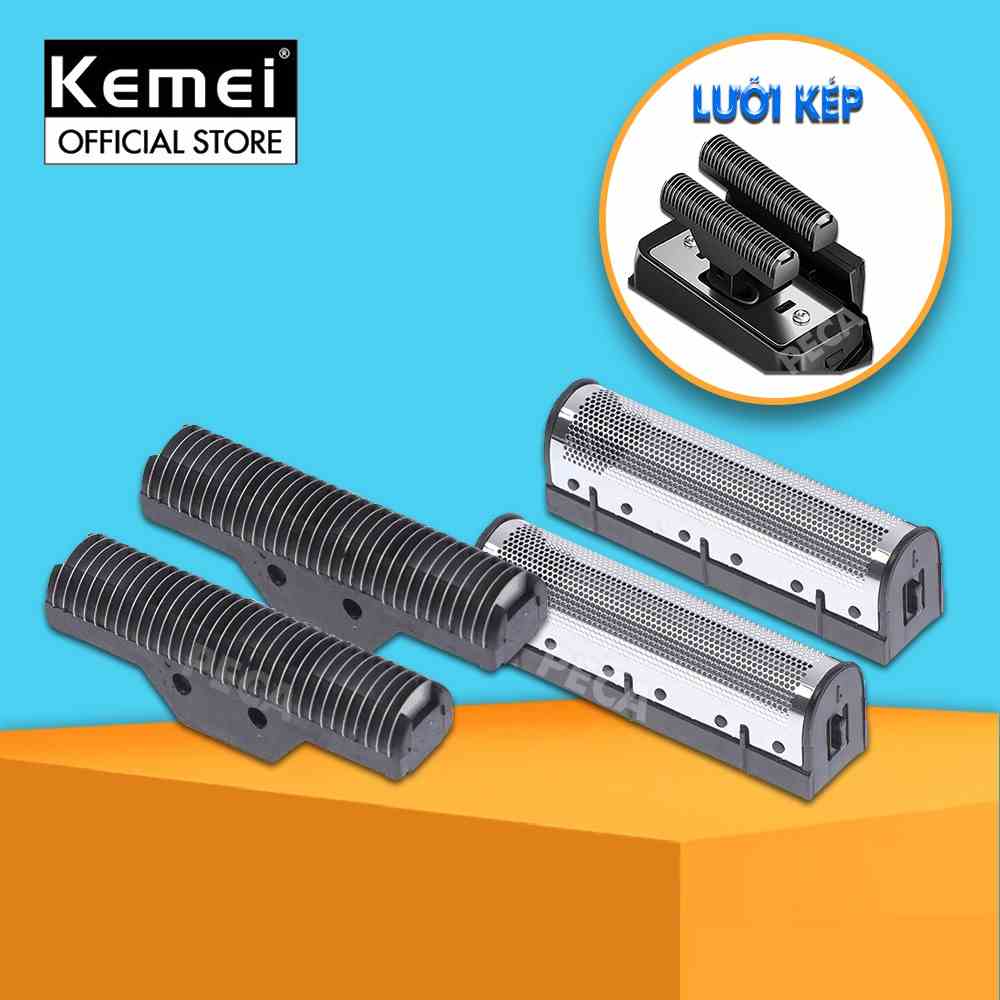 Lưỡi máy cạo râu thay thế cho các dòng cạo râu  Kemei KM-1102, KM-1102H, dễ tháo lắp