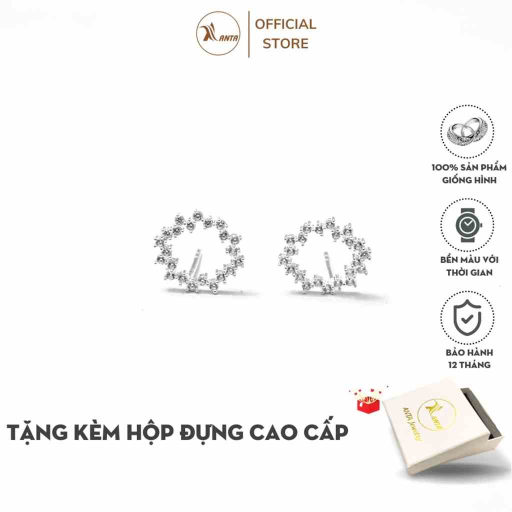 [Mã BMLTB35 giảm đến 35K đơn 99K] Bông tai bạc ATJ9085 kiểu dáng huyền thoại biển xanh ANTA Jewelry