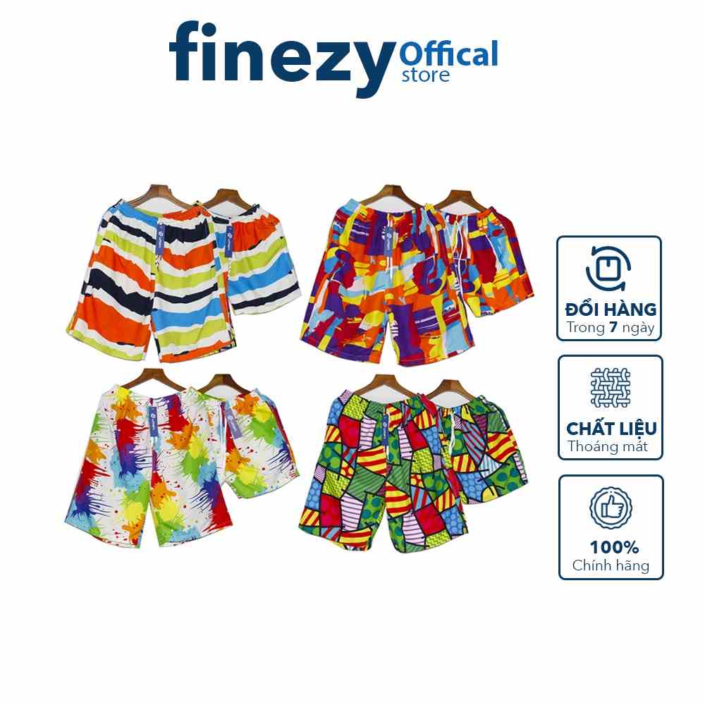 [Mã BMLTB200 giảm đến 100K đơn 499K] Quần hoa đi biển, chụp kỉ yếu nam nữ FREE SIZE Finezy