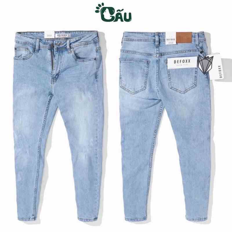 Quần jean nam rách Gấu 194 was cào kiểu vải jeans co dãn, dày dặn form slimfit - 5678