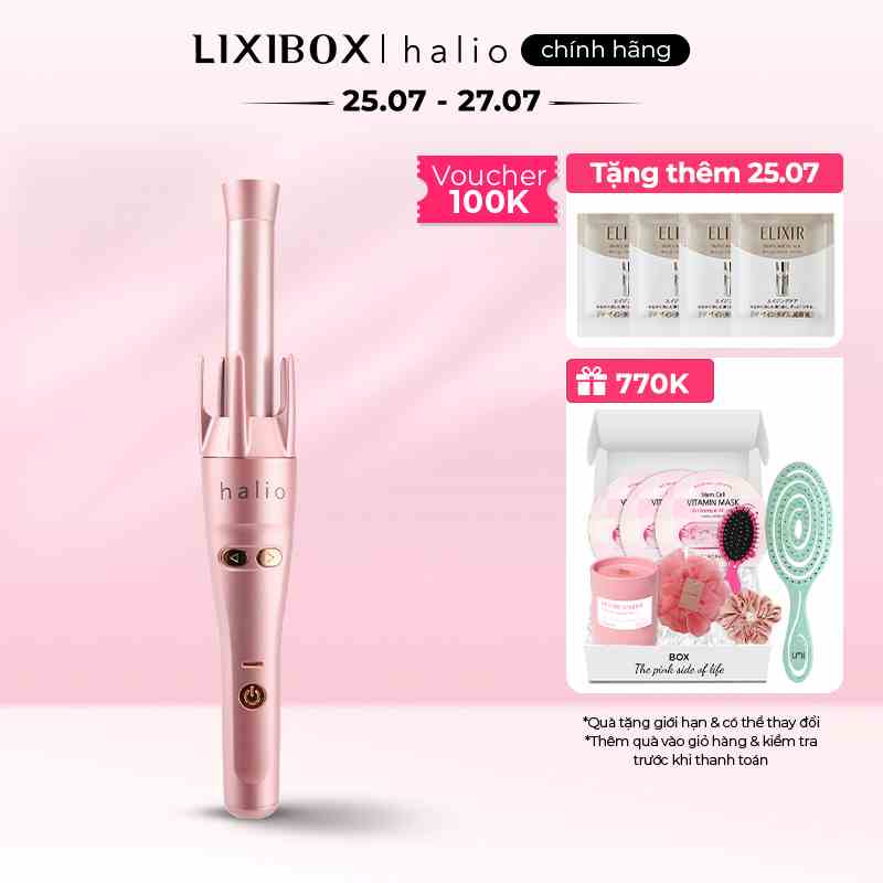 Máy Uốn Tóc Tự Xoay 360 Độ Ion Âm Halio Auto Rotating Hair Curler