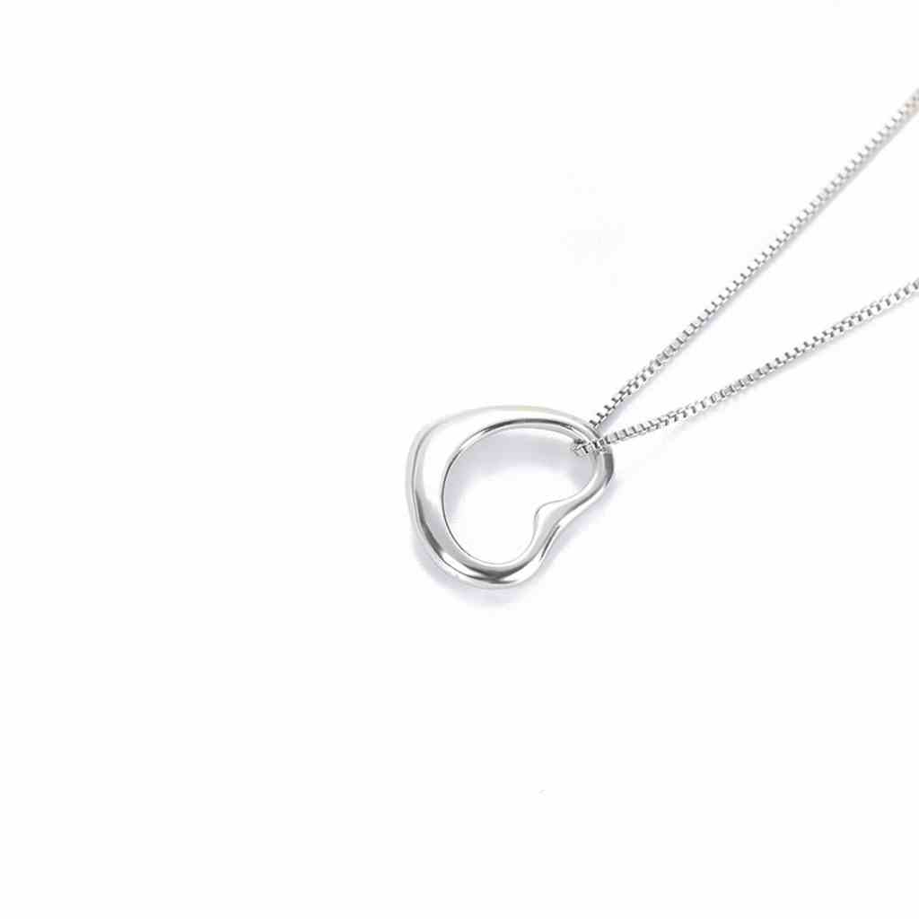 Dây chuyền bạc ATJ9902 thiết kế mặt hình trái tim, vòng cổ bạc Heart Necklace Anta Jewelry