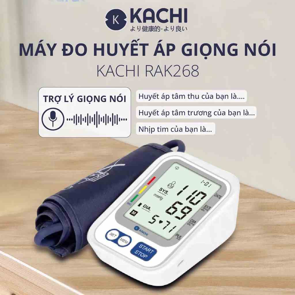 Máy đo huyết áp có giọng nói tiếng Việt đọc kết quả Kachi RAK268