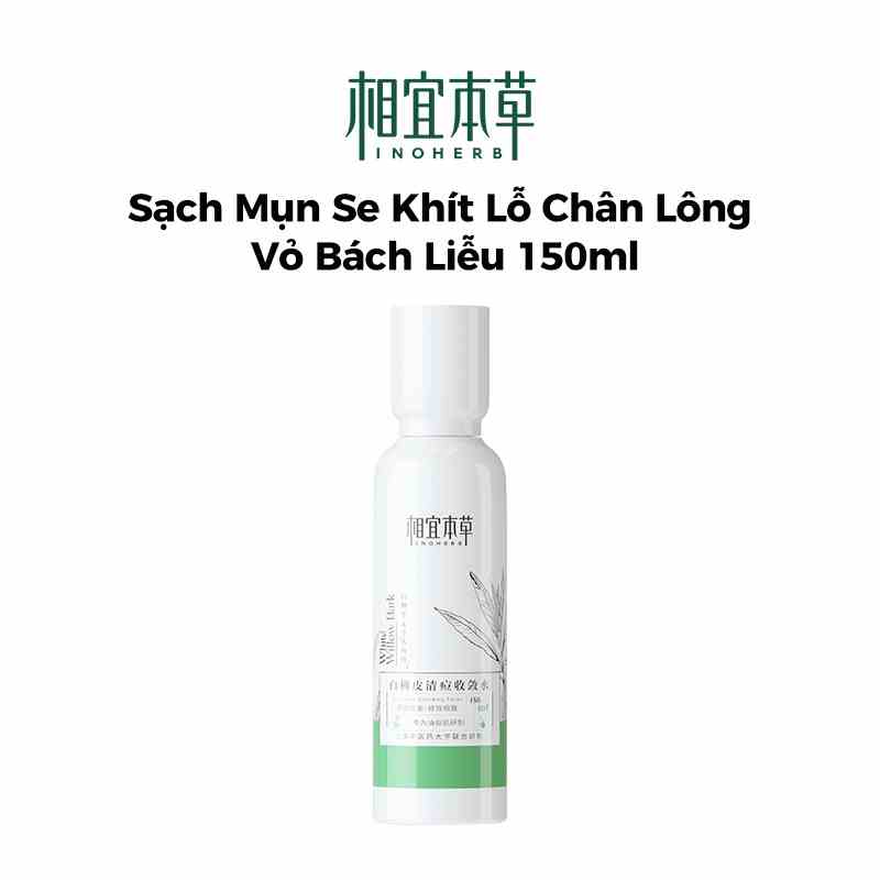 INOHERB Toner Chiết Xuất Liễu Trắng Hỗ trợ giảm mụn  White Willow Bark Anti-acne Toner 150ml