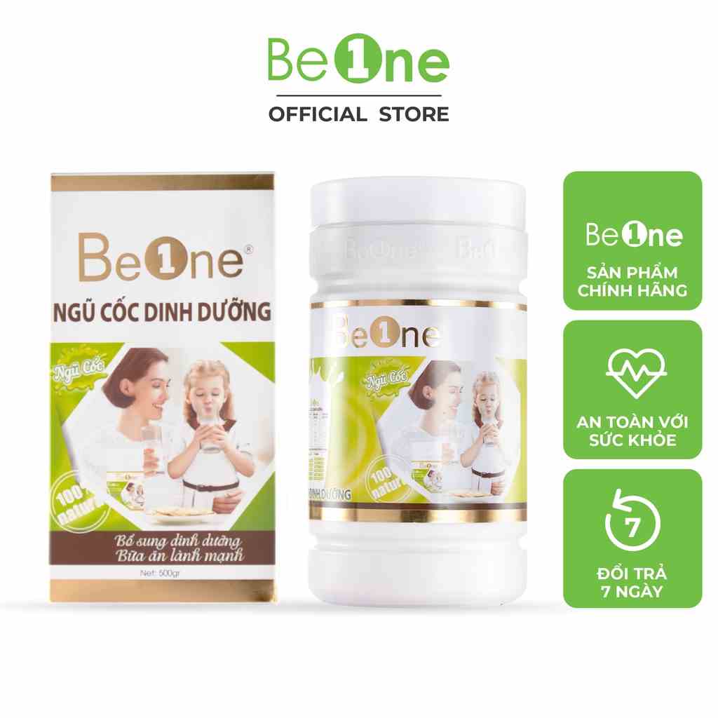 Combo 4 hộp Bột ngũ cốc dinh dưỡng BEONE giảm cân, tăng cân, lợi sữa vị truyền thống hộp 500gr